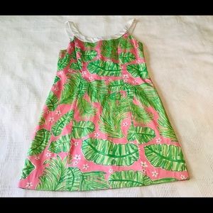 Kaeli Smith Pink Tropical Palm Dress